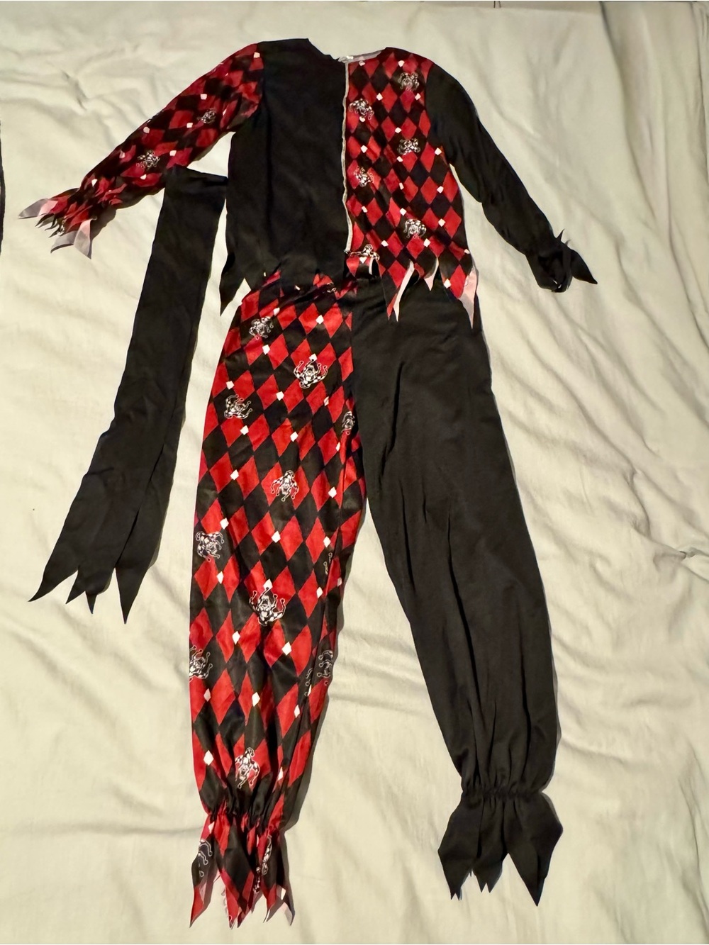 Spirit Halloween Sinister Jester Child Costume Boys Large 12-14